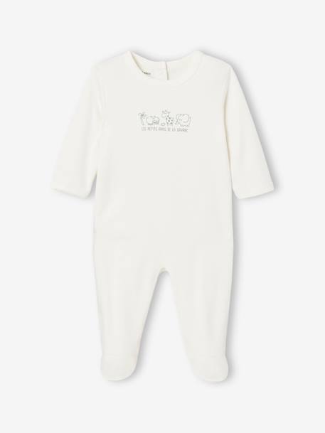 Lot de 3 pyjamas bébé mixtes en interlock BASICS bleu grisé 3 - vertbaudet enfant 