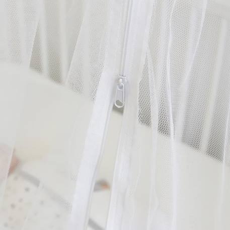 Ciel de lit - Blanc - pour bébé - 100% polyester - 2m BLANC 2 - vertbaudet enfant 