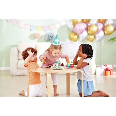 Gâteau d'anniversaire interactif HAPE E3180 avec son et lumière pour enfant BLANC 4 - vertbaudet enfant 