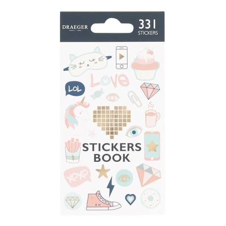Stickers Autocollants - Icônes Pop Culture - 331 Pièces - Draeger Paris BLANC 1 - vertbaudet enfant 