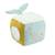 Cube d'éveil - Au large de Nova - Activités pour bébé - 12x12 cm - Vert d'eau et beige BLANC 1 - vertbaudet enfant 