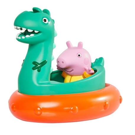 Jouet de bain Peppa Pig Tomy - Licorne et Dinosaure - Vert et Orange - 12 cm VERT 1 - vertbaudet enfant 