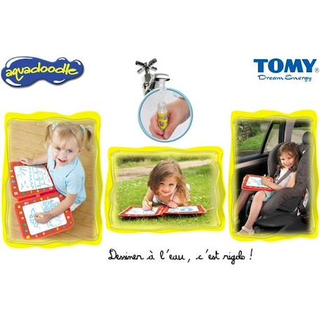 Valisette de voyage Aquadoodle Tomy - Coloriage sans taches - Mixte - A partir de 18 mois ROUGE 1 - vertbaudet enfant 