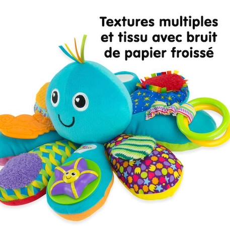 Pieuvre Multi-Activités - TOMY - Anneaux, Miroir, Anneau de dentition, Bruits rigolos et Pouët-pouët BLEU 5 - vertbaudet enfant 