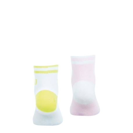 WILSON Lot de 2 paires de chaussettes basses fille Essentiel Wilson Blanc FILLE BLANC 3 - vertbaudet enfant 