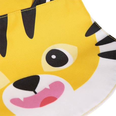 Sac à dos enfant - Draeger Paris - Grand format - Tigre jaune - Polyester recyclé JAUNE 4 - vertbaudet enfant 