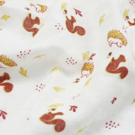 Langes bébé - TROIS KILOS SEPT - 70x70 cm - Moutarde - Mixte - Autres  motifs - Mousseline de coton blanc - Trois Kilos Sept