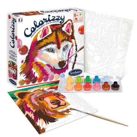 Colorizzy - Animal de la forêt ORANGE 2 - vertbaudet enfant 