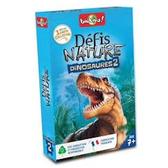 Jouet-Jeux de société-Jeu de cartes - BIOVIVA - Bioviva Défis Nature Dinosaures 2 version 2022 - Enfant - 25 min - Mixte