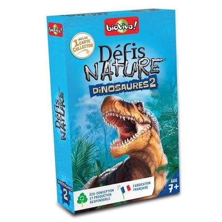 Jeu de cartes - BIOVIVA - Bioviva Défis Nature Dinosaures 2 version 2022 - Enfant - 25 min - Mixte BLEU 1 - vertbaudet enfant 