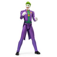 Jouet-Jeux d'imagination-Figurines, mini mondes, héros et animaux-Figurine Joker 30 cm - Batman - SPIN MASTER - Figurine articulée grand format - Blanc