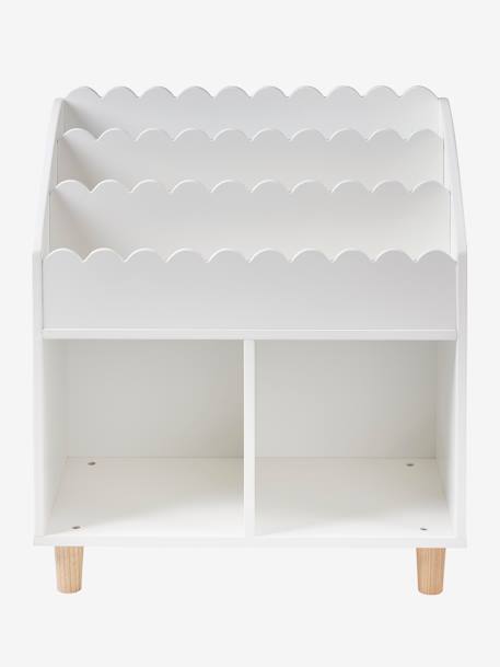 Meuble de rangement 2 cases + étagère-bibliothèque FESTON blanc 5 - vertbaudet enfant 