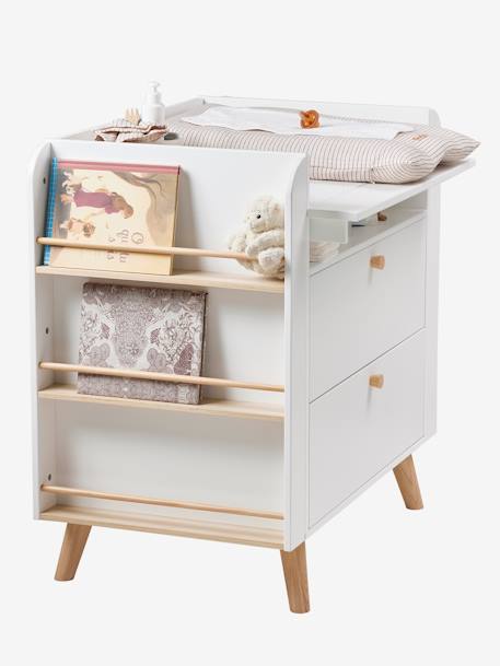 Commode à langer CONFETTI blanc 3 - vertbaudet enfant 