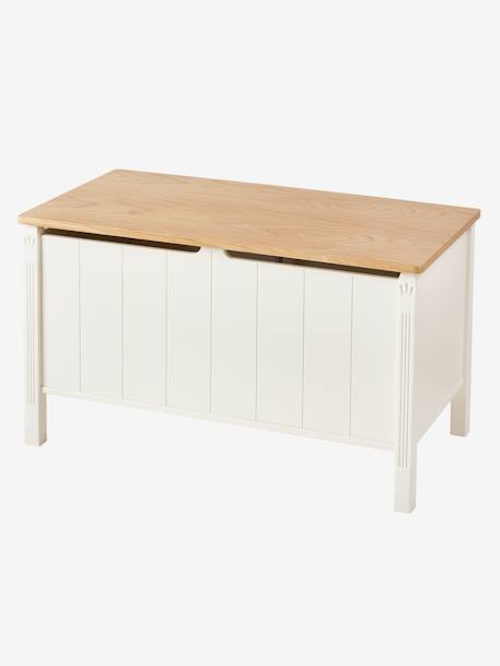 Lot De 3 Bacs Rangement VERTBAUDET Champêtre - 29x29x29cm - Blanc Imprimé - Pliables