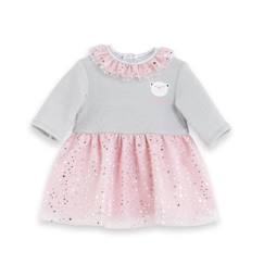 Robe Soir De Fête - Corolle - Vêtement pour grand poupon 36 cm - Mixte - Blanc - Multicolore  - vertbaudet enfant