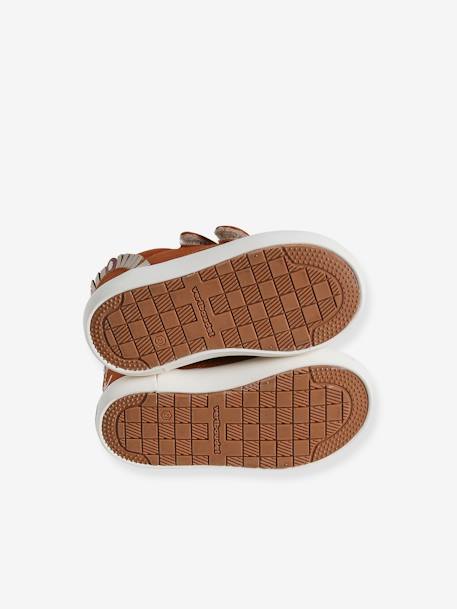 Baskets scratchées bébé garçon en toile beige imprimé+brun 11 - vertbaudet enfant 