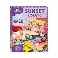 Jouet-Coffret Loisir Créatif Enfant JANOD I Love Creativity Sunset Lover - 5 Tableaux - À partir de 8 Ans