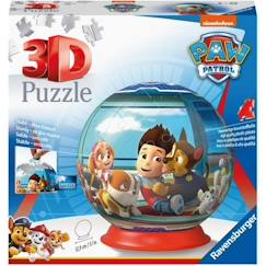 Jouet-Jeux éducatifs-Puzzle 3D Ball Pat'Patrouille - Ravensburger - 72 pièces numérotées - Diamètre 13 cm