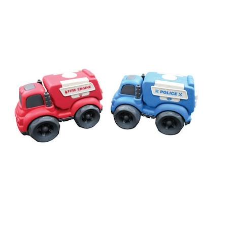Petites Voitures - LEXIBOOK - Mini police+camion pompier - Rouge et bleu - Extérieur - Bébé ROUGE 4 - vertbaudet enfant 