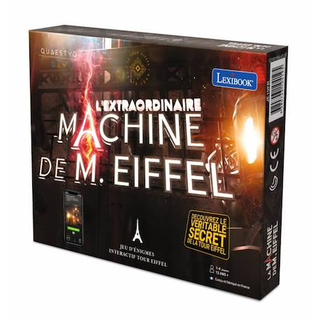 Jeu éducatif - LEXIBOOK - L'extraordinaire Machine de M. Eiffel - Tour Eiffel - Fabriqué en France NOIR 1 - vertbaudet enfant 