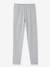 Lot de 2 leggings fille Basics anthracite+écru+gris chiné+noir+lot gris anthracite + bleu mar 17 - vertbaudet enfant 