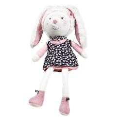 Jouet-Premier âge-Doudous et jouets en tissu-Doudou lapin grand mod¨le en velours blanc