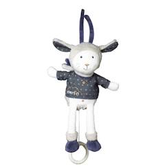 Jouet-Peluche - MERLIN - Mini Musical Mouton en velours blanc - Pour bébé - Intérieur