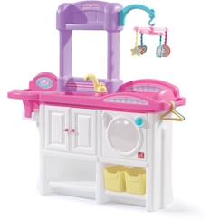 Jouet-Poupons et poupées-Step2 - Love & Care Deluxe - Chambre d'enfants pour pouppées - Avec berceau, siège bébé, machine à laver et accessoires