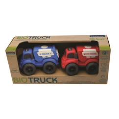 Jouet-Petites Voitures - LEXIBOOK - Mini police+camion pompier - Rouge et bleu - Extérieur - Bébé