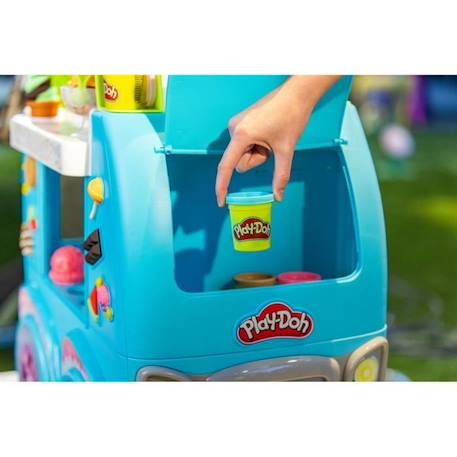 Play-Doh - Camion de glace géant - 27 accessoires - Sons réalistes BLEU 2 - vertbaudet enfant 