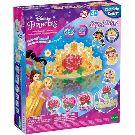 Jeu de perles à repasser - AQUABEADS - Diadème Princesses Disney JAUNE 4 - vertbaudet enfant 