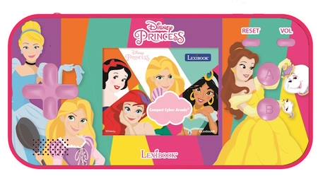 Console portable Compact Cyber Arcade® Disney Princesses - écran 2.5'' 150 jeux dont 10 Princesses ROSE 1 - vertbaudet enfant 