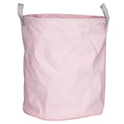 Chambre et rangement-Panière de rangement tissu 31x39x31cm en coton Rose