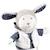 Doudou - SAUTHON - Mouton Merlin - Blanc - Mixte - 1 mois BLANC 2 - vertbaudet enfant 