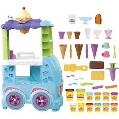 Jouet-Activités artistiques et musicales-Loisirs créatifs-Play-Doh - Camion de glace géant - 27 accessoires - Sons réalistes