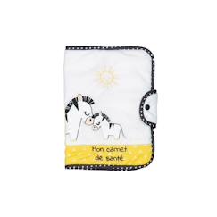 Puériculture-Sac à langer-Accessoires sac-Protege carnet de sante en coton blanc