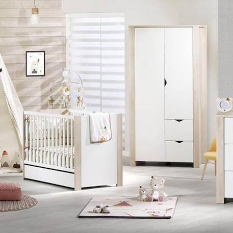 Edredon pour lit bébé en coton BEIGE 3 - vertbaudet enfant 