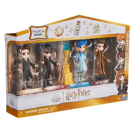 Pack de 4 figurines articulées Harry Potter Champions Tournoi des 3 Sorciers MAGICAL MINIS™ - Wizarding World BLANC 5 - vertbaudet enfant 