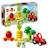 LEGO® DUPLO My First 10982 Le Tracteur des Fruits et Légumes, Jouet à Empiler et à Trier BLANC 1 - vertbaudet enfant 