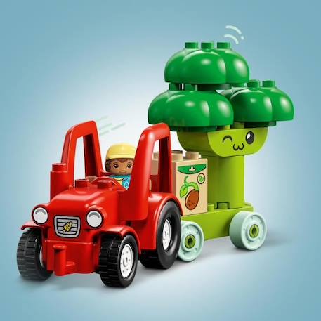 LEGO® DUPLO My First 10982 Le Tracteur des Fruits et Légumes, Jouet à Empiler et à Trier BLANC 4 - vertbaudet enfant 