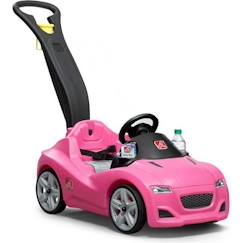 Jouet-Voiture Enfant Porteur Auto Step2 Whisper Ride Rose | Véhicule Jouet avec Barre de Poussée dès 1.5 ans