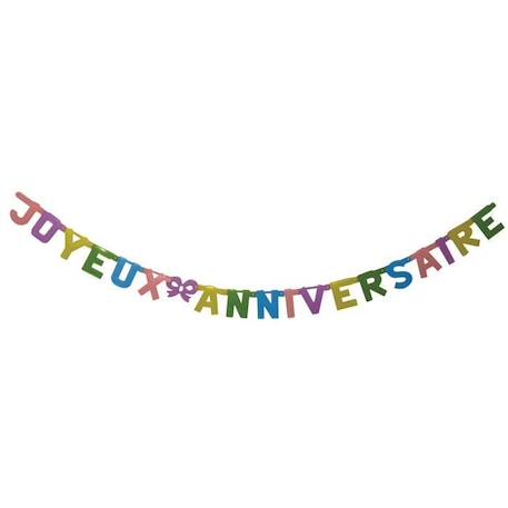 Guirlande Joyeux Anniversaire 2m - PARTY PRO BLEU 1 - vertbaudet enfant 