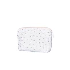 -Trousse de toilette Sauthon modele bebe miss fleur de lune - Blanc et rose