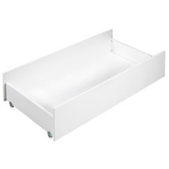 Chambre et rangement-Chambre-Tiroir pour lit évolutif 14x112x59cm en bois blanc