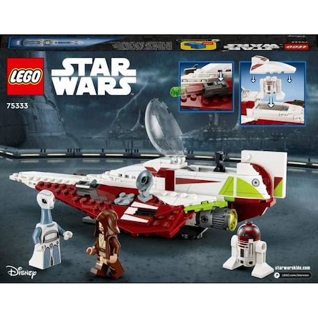 LEGO® Star Wars 75333 Le Chasseur Jedi d’Obi-Wan Kenobi, Jouet, Figurine Taun We et Droïde BLANC 4 - vertbaudet enfant 