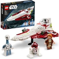 Jouet-Jeux d'imagination-Jeux de construction-LEGO® Star Wars 75333 Le Chasseur Jedi d’Obi-Wan Kenobi, Jouet, Figurine Taun We et Droïde