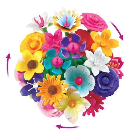Kit créatif Vtech Créa-fleurs magiques - Bouquet animé en musique - Plastique réutilisé - Blanc BLANC 4 - vertbaudet enfant 