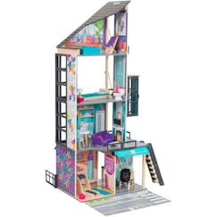 Jouet-KidKraft - Maison de poupées Bianca en bois avec 25 accessoires inclus
