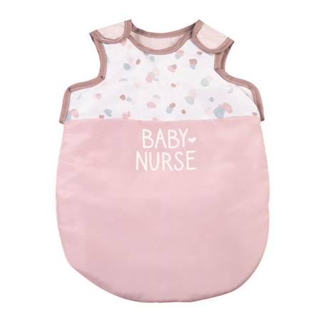 SMOBY - Baby Nurse Turbulette pour poupons jusqu'à 42cm - Porte-bébé en tissu réglable ROSE 1 - vertbaudet enfant 