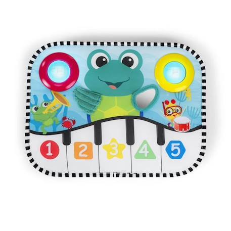 BABY EINSTEIN Jouet musical pour bébé, clavier Ocean Explorers Neptune la tortue, découverte chiffres, formes et couleurs, 3 BLANC 1 - vertbaudet enfant 